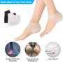 5 Pair Heel Protectors, Heel Cups for Heel Pains, Heel Pads Cushion, Heal Dry Cracked Heels, Achilles Tendinitis, Breathable Silicone Gel Heel Cups, for Men & Women - Universal Size