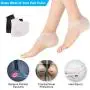 5 Pair Heel Protectors, Heel Cups for Heel Pains, Heel Pads Cushion, Heal Dry Cracked Heels, Achilles Tendinitis, Breathable Silicone Gel Heel Cups, for Men & Women - Universal Size