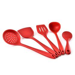 Kitchenware Set, Spatula Set - Silicone Kitchenware, Nonstick Cookware with Scraper Set, Kitchen Tool Kitchen Gadget, 5-piece set