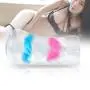SHOOPPEE G spòt Vibrant Toy，Realistic-Pusseys Super Real Soft & Tight Mini Torso Flesh Men Toys，Best Gift for Male (Color : Transparent)
