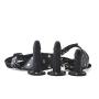 Ultra Harness Strap with 3 Silicone Plug Toy