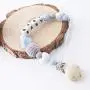 Modern Pacifier Clip for Baby - 100% Food Grade Silicone Beads BPA Free - Infant Baby Shower Gift - Universal fit MAM