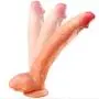 12 Inch Silicone Material Waterproof Female Mǎssǎger Lifelike D?ld? with Suction Cup Vibrant Toy