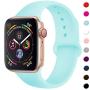 TIMTU Sport Band Compatible with Apple Watch Band 40mm 38mm 42mm 44mm, Soft Silicone Strap Replacement for Apple Watch Series 5 4 3 2 1 for Women/Men