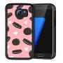 Samsung Galaxy S6 Case,Flexible Soft TPU Cover Shell,Slim Silicone Black Rubber Non-Slip Durable Design Protective Phone Case for Samsung Galaxy S6 -Biscuits