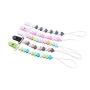 Universal Baby Pacifier Clips with Silicone Teething Beads MAM Pacifier Clip Adapters Soothie Pacifier Holder & Baby Teether Holder