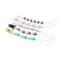 Universal Baby Pacifier Clips with Silicone Teething Beads MAM Pacifier Clip Adapters Soothie Pacifier Holder & Baby Teether Holder