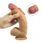 Sex Dildo with Double Layer Silicone, iTrunk High Quality Realistic Dildo with Strong Suction Cup, Penis Imitation Super Sex Toys with Soft Outside and Firm Inside for Women(7 inch)