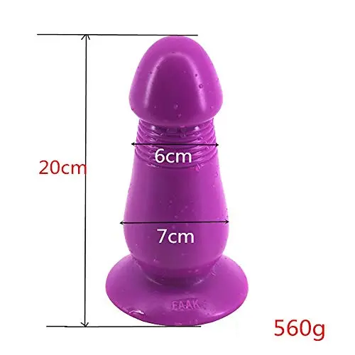 MXJYB Waterproof 7.9in Female Realistic Lifelike Massager for Women Silicone Adult Toys with Strong Suction Cup Flesh Soft sti-CKS Massager MXJYB (Color : Purple)