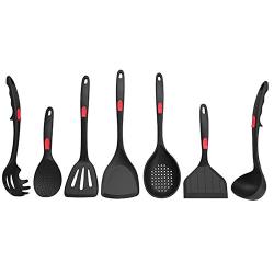 7Pcs Kitchen Utensil Set, Kitchenware Set Heat Resistant Food-grade Silicone Non Toxic Non-Stick Cooking Utensil Set