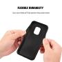 Samsung Galaxy S5 Case, Blue Flower Shock-Absorption TPU Rubber Bumper Samsung Galaxy S5 Case, Ultra Thin Slim Protective Cover for Samsung Galaxy S5-Black