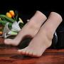 1 Pair Silicone Lifesize Female Mannequin Foot with Nail Display Jewerly Sandal Shoe Sock Display Art Sketch