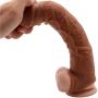Skin Silicone Cóndom 12INCH Coffee Reusable Pênnís Sleeve Enlargement Toys for Men Chástity Clítoris Stímulator Pênnís Rings Delivery Discreet