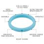 LearnFitFun Silicone Wedding Rings for Women. Thin Stackable Rubber Engagement Bands Single or Set of 10 Rings. Size 4-10 WNDRNG