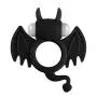OUYAWEI Soft Silicone Dual Vibrating Cock Ring Dick Penis Ring Cockring Adult Sex Toys for Couples Black Rabbit