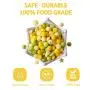 100pcs Silicone Teether Beads Food Grade Beige Series Nursing Accessories Yellow Series DIY Necklace/Bracelet Baby Pacifier Chain Jewelry Teething Toys Infant Gifts
