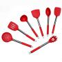7 Pieces of Silicone Kitchen Utensils, Non-Stick Pan, Silicone Utensils and Stainless Steel Cooking Spoon Shovel, Kitchenware