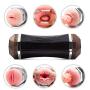 Chinaing Lifelike Enjoy Lovely Kawaii Male Mastürbator Silicone R-ealiStǐc Mouth with Tongue 2 in 1 Male Aír-cr?ft Cup Sweet Sweet Light Size