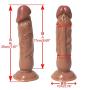 FXH 11 Inch Rea.listic D?`ld.?s with Strong Suction Cup-Relaxation Massager Wand Toys-100% Silicone Material