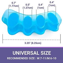 2 Pairs Toe Separators, Gel Silicone Bunion Toe Straightener, Rubber Toe Stretchers, Hammer Toe Stretcher, Toe Spacers, Sports Activities, Yoga Practice, Running for Men and Women Bunion Pain Relief