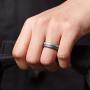 ThunderFit Womens Thin and Stackable 4 Pack Silicone Rings Wedding Bands 2.5mm Width - 2mm Thick