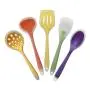 5 or 10Pcs Kitchenware Silicone Kitchen Cooking Utensils Non-Stick Baking Tool Cooking Tool Sets Spoons Ladle Turner Egg Beater,10PCS