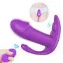 Multi-Speed Wearable Wireless Remote Control Vibrarator Silicone Waterproof Dual Motor USB Rechargeable Adullt Toys for Woman Clearance -Purple