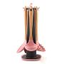 6 Pcs/Set Kitchen Wood Frame Silicone Kitchen Utensils Cooking Utensils Cooking Tool Sets Spoon Shovel Base Kitchenware Set