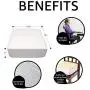 Comfort Finds Rise with Ease Seat Cushion - Thick Firm Chair Cushion Booster - Extra Thick Foam Pad for Home, Patio, Office and Car Seats - Extra Supportive Lift - 15.5 X 18 X 5 (Sherpa Cream)