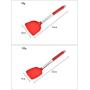 JunbosiKitchenware Silicone Kitchenware 4 Piece Set Non-Stick Pan Shovel Wide Head Stainless Steel Shovel Shovel Cooking Shovel Cooking Shovel Set,Red