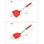 JunbosiKitchenware Silicone Kitchenware 4 Piece Set Non-Stick Pan Shovel Wide Head Stainless Steel Shovel Shovel Cooking Shovel Cooking Shovel Set,Red