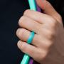 ThunderFit Silicone Rings Wedding Bands for Women 4 Pack - 5.5mm Wide - 2mm Thick