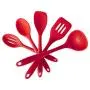 Jiyaru 5 pcs Nonstick Cookware Silicone Kitchen Utensils Heat Resistant Cooking Kitchenware Set