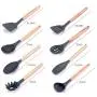 Kitchenware Set, 11 Pieces of Silicone Kitchen Utensils, Hardwood Handles, Heat-Resistant Kitchen Utensils, Heat-Resistant and Non-Stick Cooking Tools, Kitchenware