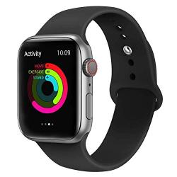 AdMaster Sport Band Compatible for Apple Watch 44mm 40mm 42mm 38mm, Soft Silicone Strap Replacement iWatch Bands Compatible for Apple Watch Sport,Series 4, Series 3, Series 2, Series 1 S/M M/L