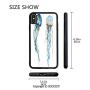 SCOCICI Unique Slim Designs Drop-Protection Smart Cell Phone Case Cute Jellyfish Exotic Sea Ocean Creature Aquatic Animals Watercolor Raster Graphic Compatible with iPhone Xs Max