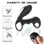 Lfcmf Giftly ?êni? Dual ?ings Orgásmic ?êni? ?ings Mini bǚllet Vi`br?tórs Silicone Material Toys for Couple (Color : Black)