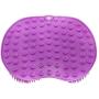 Shower Foot Scrubber Massager Cleaner,Wash Foot Bath Massage Cushion Bathroom Suction Cup Silicone Non-Slip Massage Pad- Improves Foot Circulation & Reduce Foot Pain 12*9 in (Purple)