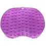 Shower Foot Scrubber Massager Cleaner,Wash Foot Bath Massage Cushion Bathroom Suction Cup Silicone Non-Slip Massage Pad- Improves Foot Circulation & Reduce Foot Pain 12*9 in (Purple)
