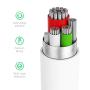USB Wall Charger by TalkWorks | 27W/5.4A Power Delivery (PD) | Dual USB (Type C & USB-A) 5ft Lightning Cable | Apple MFI Certified For iPhone XS / XS Max / XR / X / 8 / 7 / 6 / SE / 5 / iPad - White