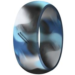 ThunderFit Silicone Wedding Ring for Men, Rubber Wedding Band - 8.7mm Wide