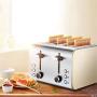 QIN.J.FANG-Kitchen 4 -Slice Toaster, 7-speed professional temperature control,Extra Wide Slots and Slide Out Crumb Tray,220V