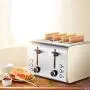 QIN.J.FANG-Kitchen 4 -Slice Toaster, 7-speed professional temperature control,Extra Wide Slots and Slide Out Crumb Tray,220V