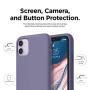 elago iPhone 11 Silicone Case |Lavender Grey| - Premium Liquid Silicone, Raised Lip (Screen & Camera Protection), 3 Layer Structure, Full Body Protection, Flexible Bottom