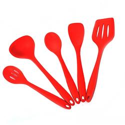5 Piece Silicone Cook Tools Non-stick Kitchenware DIY Spoon Baking Tools Cooking Spoon Shovel Tool Set Kitchen Helper