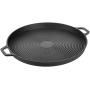 AmazonBasics Pre-Seasoned Cast Iron Pizza Pan, 13.5 Inch