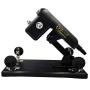 QJ Automatic Massage Tool Machine Gun with Different Attachments for Adult Silicone Couple Toys (Black)