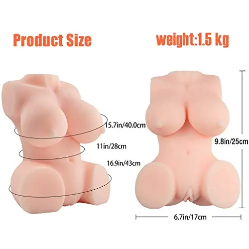 Yasuodd Male Adult Toy Llm 3D Silicone Waterproof and Realistic 2 Entrances Male Relaxation Toys The Best Gift for Men Esx (Color : Skin)