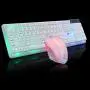 Alimao Special Sales Colorful LED Cool Illuminated Backlit USB Wired PC Rainbow Gaming Keyboard Mouse Set