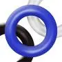 RONSHIN Soft Stretchy Donut Cock Rings Waterproof Silicone Ring Relax 3 Seamless Same Size Different Color Toys